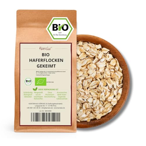 Kamelur 2,5kg BIO Haferflocken gekeimt, gekeimte Haferflocken BIO, ohne Zusätze von Kamelur