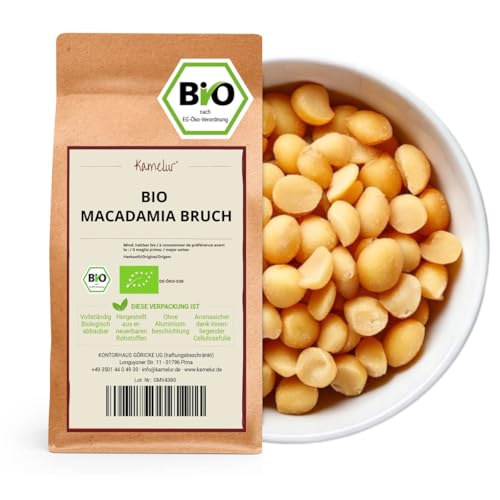 Kamelur 5kg BIO Macadamiabruch in Rohkostqualität - Bio Macadamia Nüsse gebrochen roh und unbehandelt von Kamelur