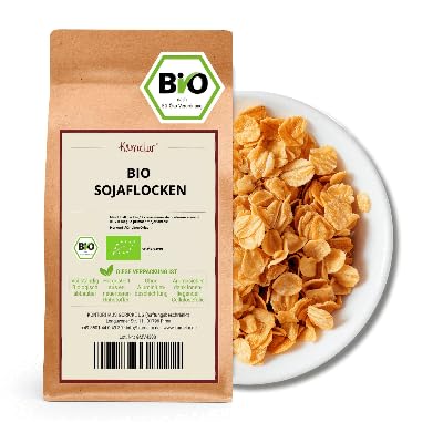 Kamelur BIO Sojaflocken (1kg) - Soja Bio Flocken aus kontrolliert biologischem Anbau von Kamelur