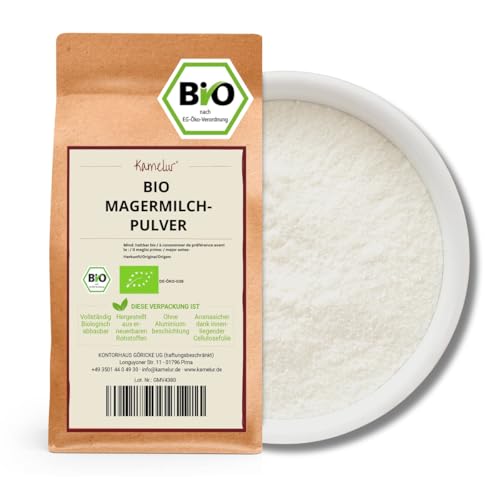 Kamelur Bio Magermilchpulver (1kg) sprühgetrocknet - Milchpulver aus deutscher biologischer Landwirtschaft von Kamelur