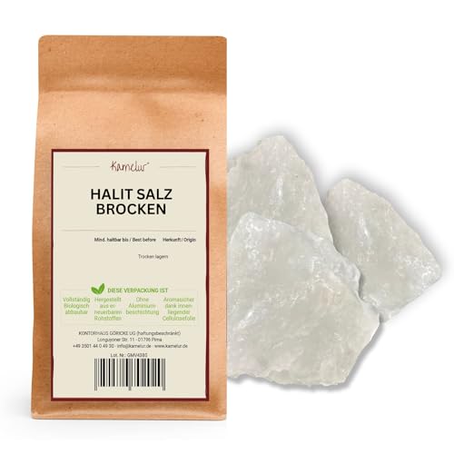 Kamelur Halit Salz Brocken 5kg- kubisches Halitsalz Brocken, Diamantenkristall von Kamelur