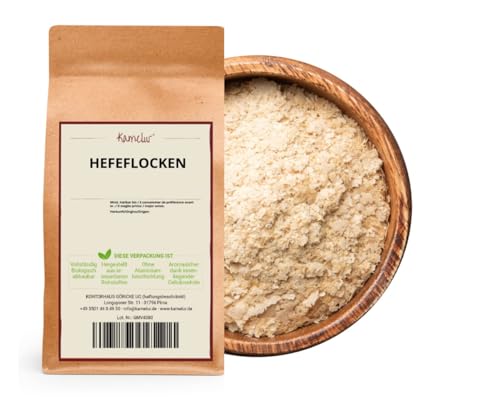 Kamelur Hefeflocken vegan - 200g - Nutritional Yeast zur Herstellung von Parmesan vegan - Edelhefeflocken ohne künstliche Zusätze von Kamelur