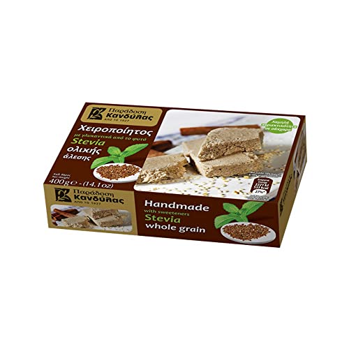 Kandylas Vollkornhalva aus Griechenland mit Stevia 400g, Vollkorn griechische halva von Kandylas