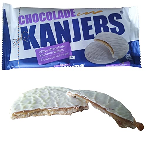 Kanjers Chocowafels weiß Stroopwafels Kuchen Waffeln Schokolade 180G von Kanjers