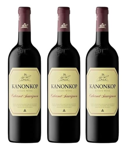 3x 0,75l - 2019er - Kanonkop - Estate Wine - Cabernet Sauvignon - Stellenbosch W.O. - Südafrika - Rotwein trocken von Kanonkop