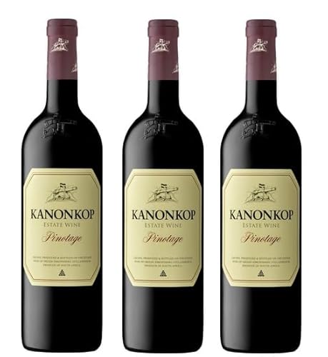 3x 0,75l - 2022er - Kanonkop - Estate Wine - Pinotage - Stellenbosch W.O. - Südafrika - Rotwein trocken von Kanonkop