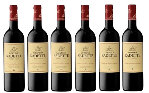 6x 0,75l - 2022er - Kanonkop - Kadette - Cape Blend - Stellenbosch W.O. - Südafrika - Rotwein trocken von Kanonkop