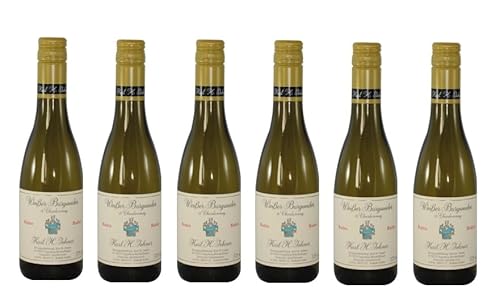 6x 0,375l - 2021er - Karl H. Johner - Weißer Burgunder & Chardonnay - Barrique - HALBE - Qualitätswein Baden - Deutschland - Weißwein trocken von Karl H. Johner