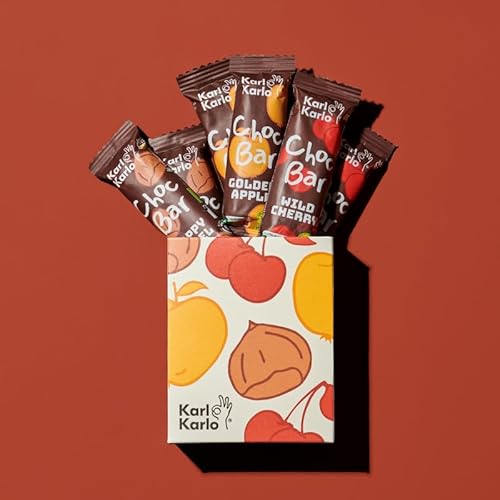 Karl Karlo Schokoriegel Bio - Choc Bars Probierpaket | Bio Schokolade mit Nutri-Score A auf Pflaumenbasis | 100% Bio-Zutaten, Frei von Zusatzstoffen & Aromen, recyclefähige Verpackung | 6er Box von Karl Karlo