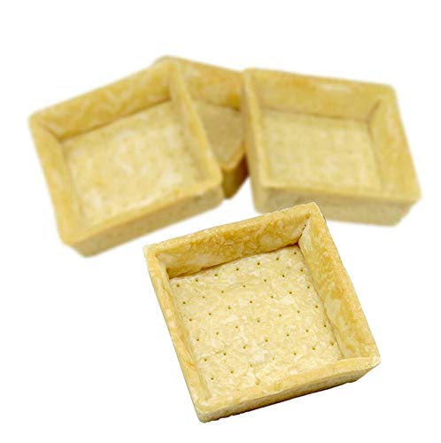 Snack-Tartelettes, quadratisch, 7x7cm, 1,8cm hoch, hell, salzig, 3,27 kg, 120 St von Karl Zieres GmbH