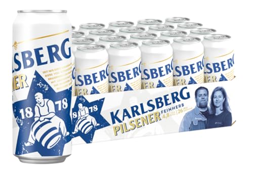 Karlsberg Pilsener (24 x 0,5l) inkl. 6 Euro DPG Pfand - EINWEG - das perfekte Feierabendbier aus dem Saarland von Karlsberg