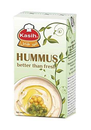 Kasih Hummus 135g (48er Pack) Vegane Kichererbsen & Tahini Dip von Kasih