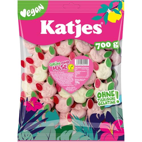 2 er Pack Katjes XXL Grün-Ohr Hase 2 x 700g von Katjes