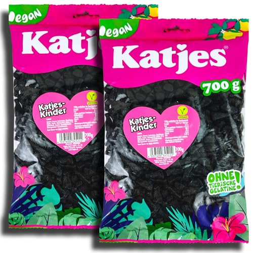 2 er Pack XL Katjes Katjes-Kinder 2 x 700g Hartlakritz von Katjes