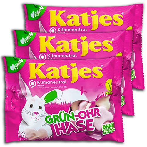 3 er Pack Katjes Grün-Ohr Hase 3 x 175g von Katjes