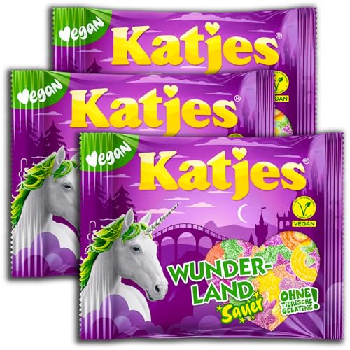 3 er Pack Katjes Wunderland Sauer 175g Fruchtgummi von Katjes