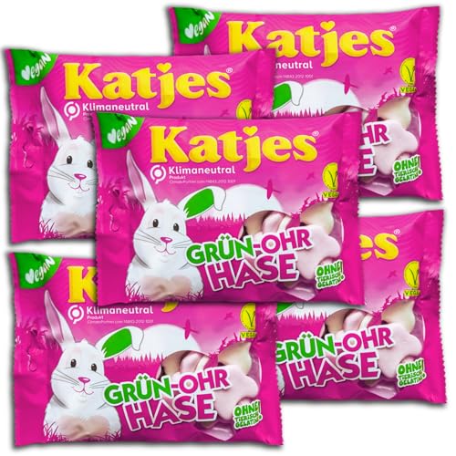 5 er Pack Katjes Grün-Ohr Hase 5 x 175g von Katjes