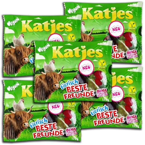 5 er Pack Katjes Tierisch beste Freunde 5 x 175g von Katjes