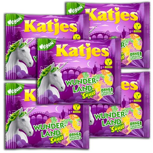 5 er Pack Katjes Wunderland Sauer 5 x 175g Fruchtgummi von Katjes