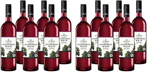 KATLENBURGER - Johannisbeerwein | Hochwertiger Fruchtwein aus Johannisbeeren ohne Aroma- / Farbstoffe. Süßer, fruchtiger Wein für Sommerabende und feierliche Anlässe. Inhalt: 6x 750ml und 8,5% vol. von Katlenburger