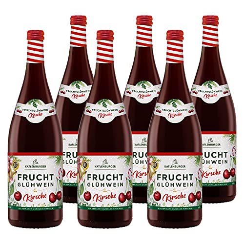 KATLENBURGER - Kirsch Fruchtglühwein | Fruchtiger Glühwein aus Fruchtwein, Kirschsaft und Glühweingewürz. Wird gemütliche Winterabende umso mehr versüßen. Inhalt: 6x 1L und 8,5% vol. von Katlenburger