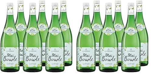 KATLENBURGER - Maibowle | Frische und spritzige Bowle aus hochwertigem Fruchtwein aus Deutschland. Geschmacksrichtung Waldmeister. Inhalt: 6x 1l mit 7% vol. (Packung mit 2) von Katlenburger