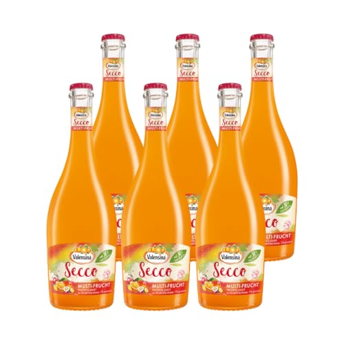 VALENSINA - Secco Multi-Frucht | Prickelnder Fruchtwein-Secco mit erfrischender Kohlensäure, perfekt als Aperitif oder Cocktail. Inhalt: 6x 0,75l und 7% vol. von Katlenburger