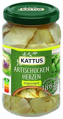 Kattus - Artischockenherzen mariniert | Mediterranes Gemüse für Pasta, Pizza und als Antipasti | 300 g im Glas von Kattus