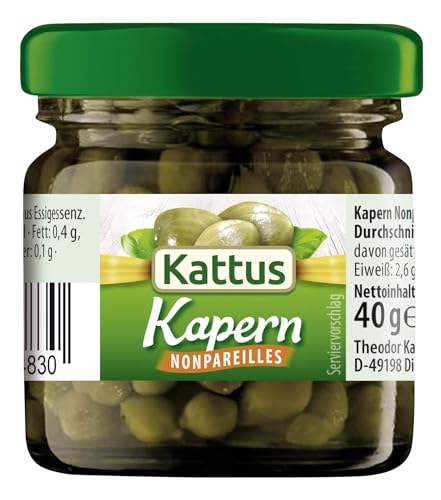 Kattus Kapern Nonpareilles, 40 g (Packung mit 6) von Kattus