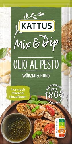 Kattus - Pesto Würzmischung | Gewürzmischung für selbstgemachtes Olio al Pesto | Ohne Geschmacksverstärker, ohne Farbstoffe | 5 g im Beutel von Kattus