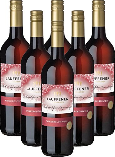 LAUFFENER WEINGÄRTNER - Winzerglühwein | Würziger Rotwein aus Württemberg mit winterlichem Glühweingewürz. Inhalt: 6 x 0.75 l und 9,5% vol. von Sattie