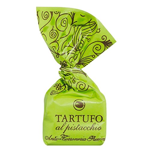 Antica Torroneria Piemontese Tartufi dolci al pistacchio, 14g - Schokoladentrüffel mit Pistazien, lose - 1000g von Kaukau