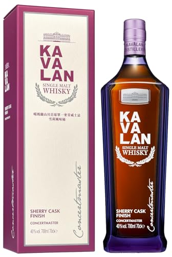 Kavalan CONCERTMASTER Single Malt Sherry Cask Finish Whisky (1 x 0.7 l) von カバラン