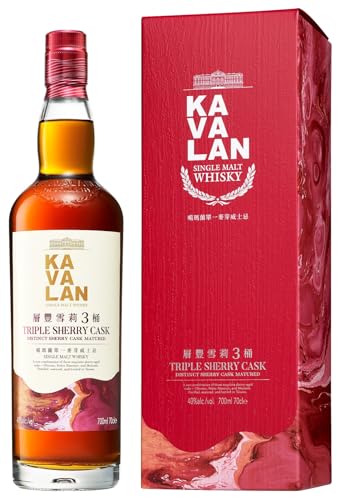 Kavalan TRIPLE SHERRY CASK Single Malt Whisky GB 40% Vol. 0,7l in Geschenkbox von Kavalan