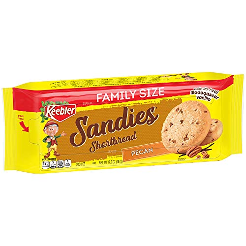 Keebler Sandies Cookies, Pecan Shortbread, Family Size, 17.2 oz Tray von Keebler