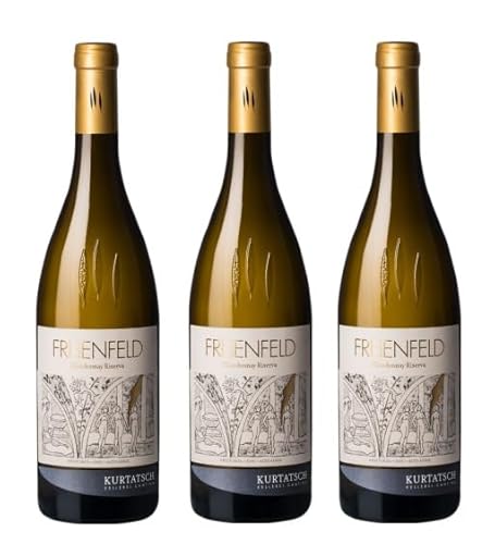 3x 0,75l - 2020er - Kellerei Cantina Kurtatsch - Freienfeld - Chardonnay Riserva - Alto Adige D.O.P. - Südtirol - Italien - Weißwein trocken von Kellerei Cantina Kurtatsch