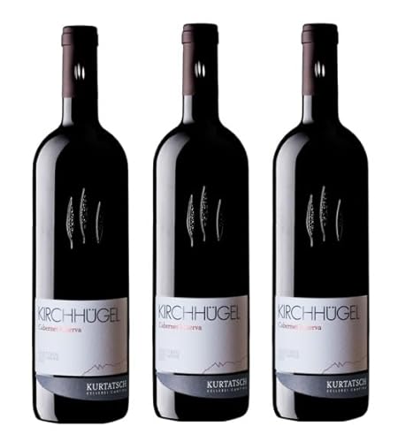 3x 0,75l - 2021er - Kellerei Cantina Kurtatsch - Kirchhügel - Cabernet Riserva - Alto Adige D.O.P. - Südtirol - Italien - Rotwein trocken von Kellerei Cantina Kurtatsch