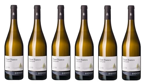 6x 0,75l - 2022er - Kellerei Cantina Kurtatsch - Pinot Bianco - Alto Adige D.O.P. - Südtirol - Italien - Weißwein trocken von Kellerei Cantina Kurtatsch