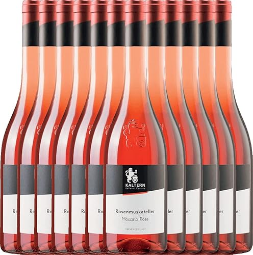 Rosenmuskateller lieblich Moscato Rosa IGT Kellerei Kaltern Roséwein 12 x 0,75l VINELLO - 12 x Weinpaket inkl. kostenlosem VINELLO.weinausgießer von Kellerei Kaltern