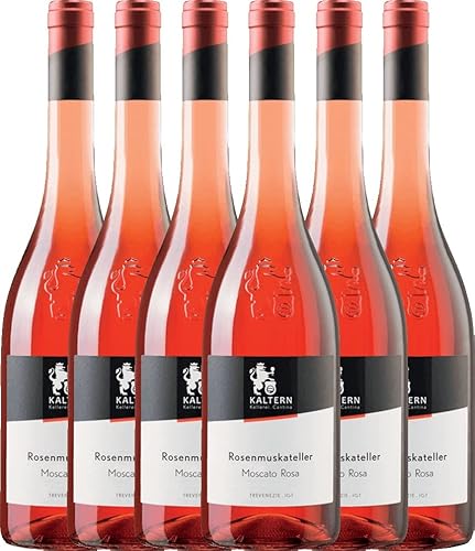 Rosenmuskateller lieblich Moscato Rosa IGT Kellerei Kaltern Roséwein 6 x 0,75l VINELLO - 6 x Weinpaket inkl. kostenlosem VINELLO.weinausgießer von Kellerei Kaltern