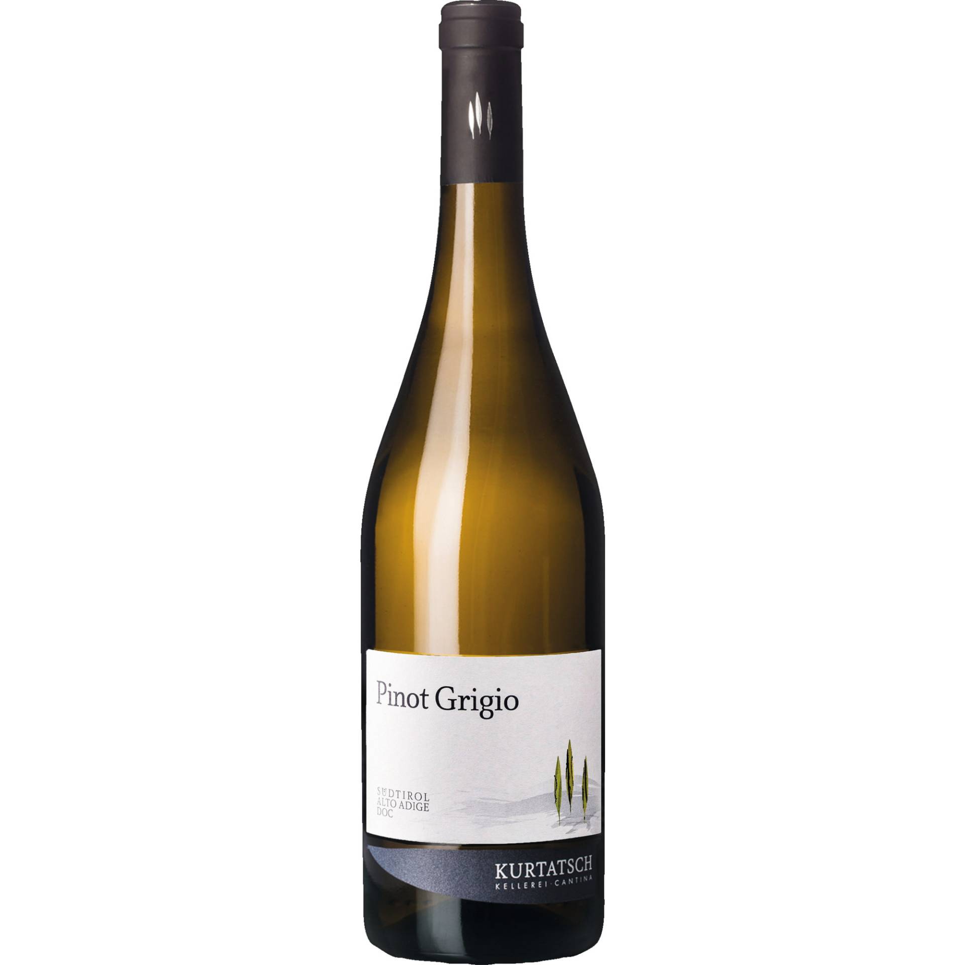 Kurtatsch Pinot Grigio, Südtirol DOC, Trentino, 2023, Weißwein von Kellerei Kurtatsch, Weinstr. 23, 39040 Kurtatsch, Italia