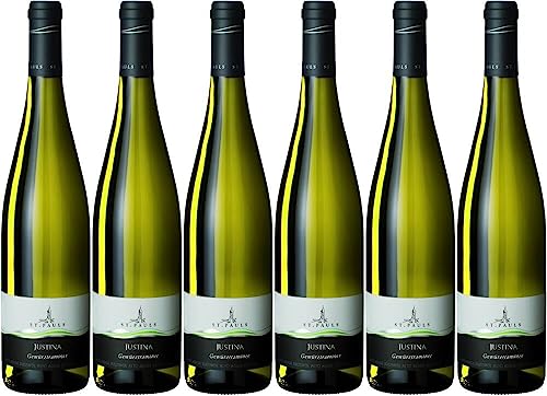 6x Gewuerztraminer Justina 2022 - Kellerei St. Pauls, Südtirol - Weißwein von Kellerei St. Pauls