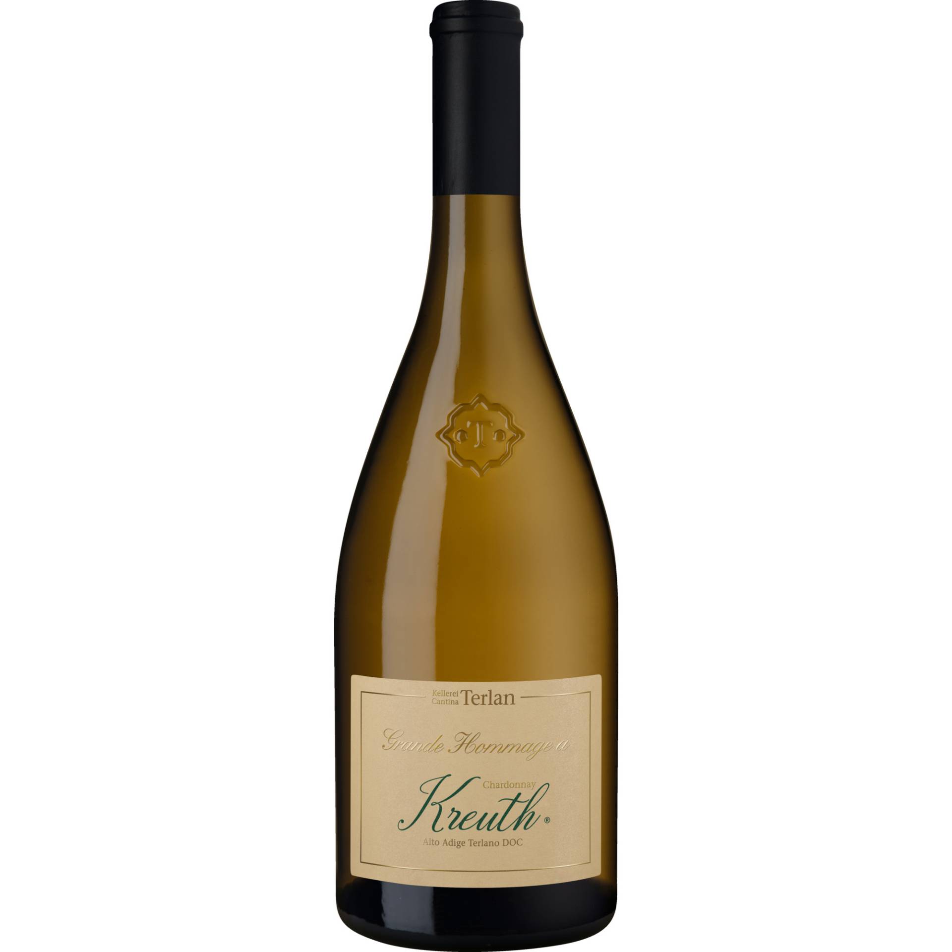 Grande Hommage a Kreuth Chardonnay, Alto Adige Terlano DOC, Südtirol, 2023, Weißwein von Kellerei Terlan, 39018 Terlan, Italien