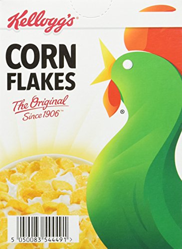 Kellogg's Corn Flakes (40 x 24 g) – knusprige Frühstückscerealien aus sonnenverwöhntem Mais – der Klassiker in der Mini-Packung – ohne künstliche Farb- und Aromastoffe von Kellogg's