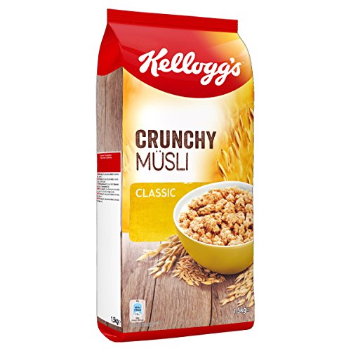 Kellogg's Crunchy Müsli Classic | Knuspermüsli | 2er Vorratspackung (2 x 1,5kg) von Kellogg's