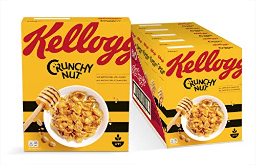 Kellogg's Crunchy Nut Cerealien | Crunchy Cornflakes | 5er Vorratspackung (5 x 330g) von Kellogg's