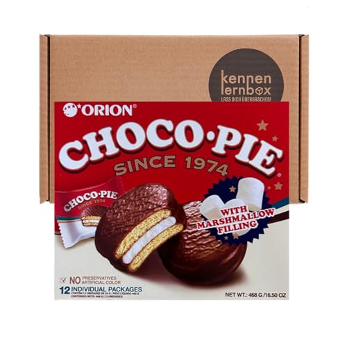 Kennenlernbox Choco-Pie 12er Pack | ORION Choco-Pie mit Marshmallow Füllung (486g) von Kennenlernbox