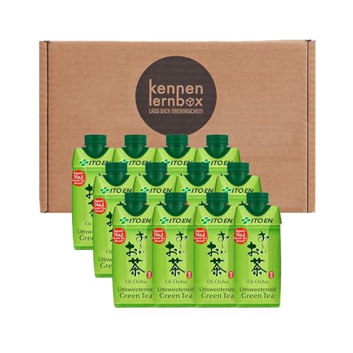 Kennenlernbox | ItoEn Oi-Ocha ungesüßter Matcha Grün Tee | 12er Pack (12x 330ml) von Kennenlernbox