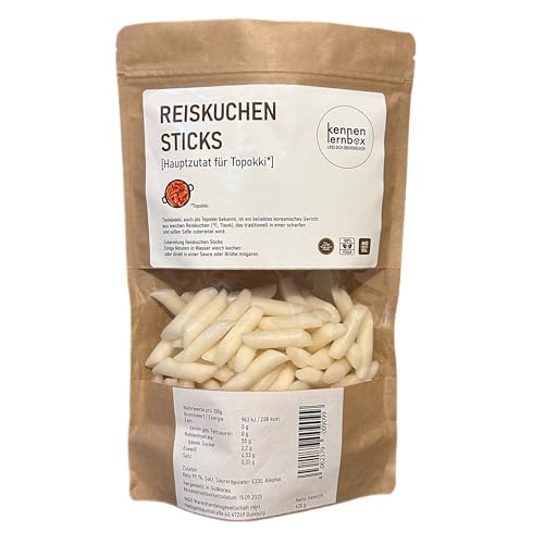 Kennenlernbox Reiskuchen Sticks (Tteok) | Hauptzutat für Topokki von Kennenlernbox