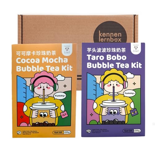 Kennenlernbox Tokimeki Cocoa Mocha & Taro Bobo Bubble Tea Kit Combipack von Kennenlernbox